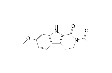 2-Acetyl-7-methoxy-1-oxo-1,2,3,4-tetrahydro-.beta.-carboline