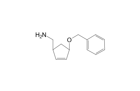 (+-)cis(4-Benzyloxycyclopent-2-enyl)methylamine