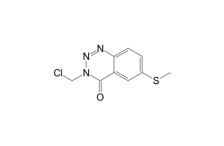 3-(chloromethyl)-6-(methylthio)-1,2,3-benzotriazin-4(3H)-one