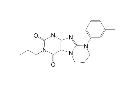 1-methyl-9-(3-methylphenyl)-3-propyl-6,7,8,9-tetrahydropyrimido[2,1-f]purine-2,4(1H,3H)-dione