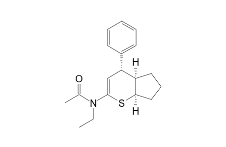 N-Ethyl-N-((4R,4aR,7aR)-4-phenyl-4,4a,5,6,7,7a-hexahydro-cyclopenta[b]thiopyran-2-yl)-acetamide