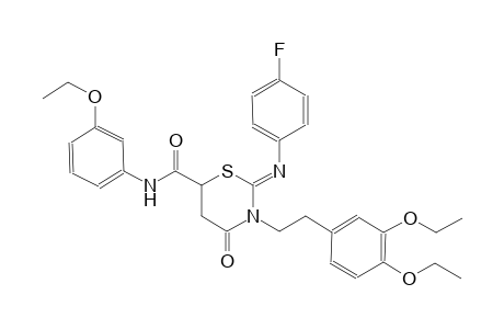 2H-1,3-thiazine-6-carboxamide, 3-[2-(3,4-diethoxyphenyl)ethyl]-N-(3-ethoxyphenyl)-2-[(4-fluorophenyl)imino]tetrahydro-4-oxo-, (2Z)-