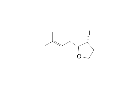 (2R*,3R*)-3-Iodo-2-(3-methyl-2-butenyl)tetrahydrofuran