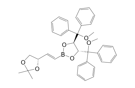 (4R,5R)-2-[(E)-2-[(4S)-2,2-dimethyl-1,3-dioxolan-4-yl]vinyl]-4,5-bis[methoxy(diphenyl)methyl]-1,3,2-dioxaborolane