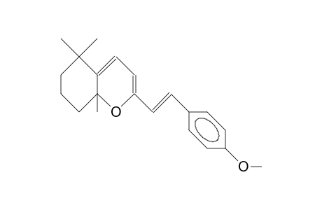 1,7,7-Trimethyl-3-([E]-2-[4-methoxy-phenyl]-ethenyl)-2-oxa-B icyclo(4.4.0)deca-3,5-diene