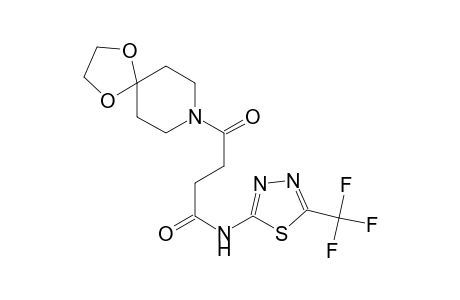 4-(1,4-dioxa-8-azaspiro[4.5]dec-8-yl)-4-oxo-N-[5-(trifluoromethyl)-1,3,4-thiadiazol-2-yl]butanamide
