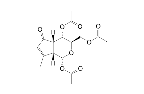 acetic acid [(1R,3R,4S,4aS,7aS)-1-acetoxy-3-(acetoxymethyl)-5-keto-7-methyl-3,4,4a,7a-tetrahydro-1H-cyclopenta[d]pyran-4-yl] ester