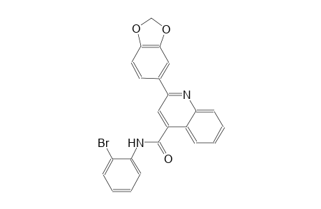 2-(1,3-benzodioxol-5-yl)-N-(2-bromophenyl)-4-quinolinecarboxamide