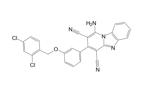 1-Amino-3-[3-(2,4-dichlorobenzyl)oxyphenyl]pyrido[1,2-a]benzimidazole-2,4-dicarbonitrile