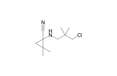 1-[(3-chloranyl-2,2-dimethyl-propyl)amino]-2,2-dimethyl-cyclopropane-1-carbonitrile