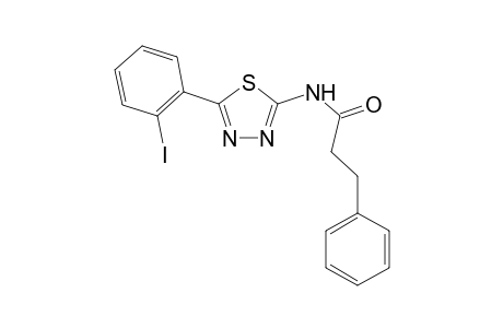 N-[5-(2-Iodophenyl)-1,3,4-thiadiazol-2-yl]-3-phenylpropanamide