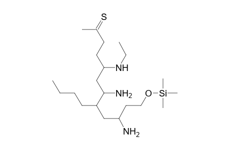 2-Dodecanethione, 7,10-diamino-8-butyl-5-(ethylamino)-12-[(trimethylsilyl)oxy]-