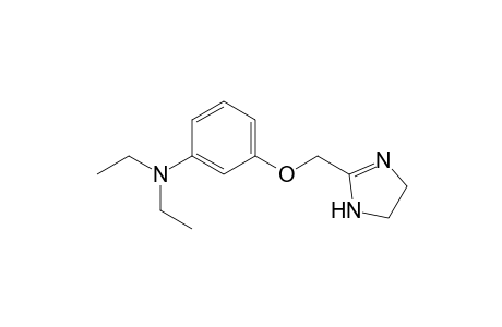 2-((m-(diethylamino)phenoxy)methyl)-2-imidazoline