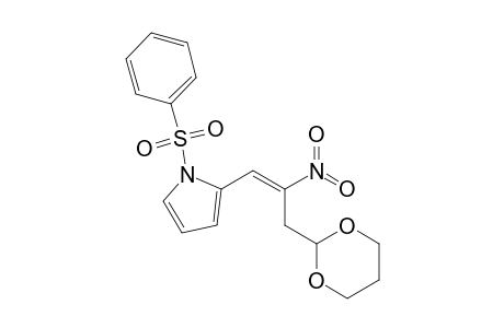 1-(benzenesulfonyl)-2-[(E)-3-(1,3-dioxan-2-yl)-2-nitro-prop-1-enyl]pyrrole