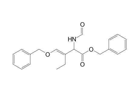 Benzyl (E)-4-benzyloxy-2-formylamino-3-ethyl-3-butenoate