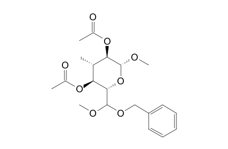 (2R,3R,4S,5S,6S)-3,5-Diacetoxy-6-benzyloxymethoxymethyl-2-methoxy-4-methyl-3,4,5,6-tetrahydro-2H-pyran