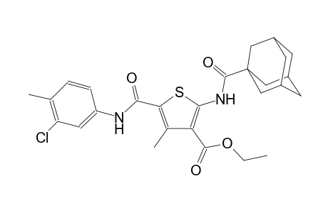 3-thiophenecarboxylic acid, 5-[[(3-chloro-4-methylphenyl)amino]carbonyl]-4-methyl-2-[(tricyclo[3.3.1.1~3,7~]dec-1-ylcarbonyl)amino]-, ethyl ester