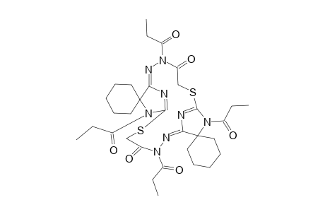 3,8,12,17-Tetrapropoyl-9,9,18,18-bis(cyclohexamethylene)-6,15-dithia-2,3,8,11,12,17,19,20-octaazatricyclo[14.2.1.1(7,16)]eicosa-1,7(20),10,16(19)-tetraene-4,13-dione