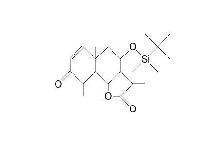 8a-tert-Butyldimethylsilyloxy-3-oxo-4,6,11b,5,7aH-eudesm-1-en-6,12-olide