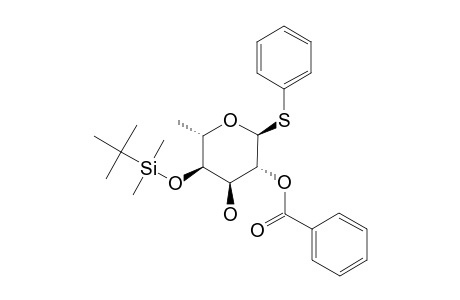 PHENYL-2-O-BENZOYL-4-O-TERT.-BUTYLDIMETHYLSILYL-6-DEOXY-1-THIO-ALPHA-L-ALTROPYRANOSIDE