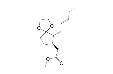 (6R,7R)-Methyl (6-pent-2-enyl-1,4-dioxaspiro[4.4]nonan-7-yl)acetate