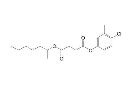 Succinic acid, 4-chloro-3-methylphenyl 2-heptyl ester