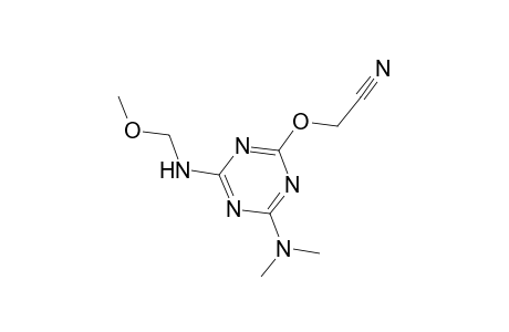 ((4-(Dimethylamino)-6-[(methoxymethyl)amino]-1,3,5-triazin-2-yl)oxy)acetonitrile