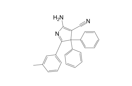 2-Amino-5-(3-methylphenyl)-4,4-diphenyl-3-pyrrolecarbonitrile
