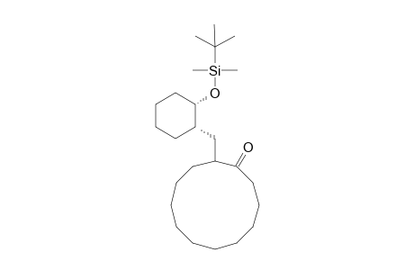 (2RS,1'S,2'S)-2-[(2'-tert-Butyldimethylsiloxy)cyclohexylmethyl]cyclododecan-1-one