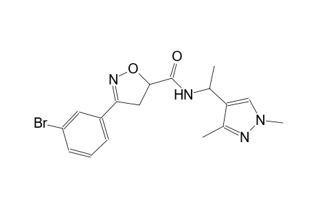 5-isoxazolecarboxamide, 3-(3-bromophenyl)-N-[1-(1,3-dimethyl-1H-pyrazol-4-yl)ethyl]-4,5-dihydro-