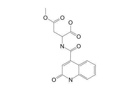 2-[(2-OXO-1,2-DIHYDRO-QUINOLINE-4-CARBONYL)-AMINO]-SUCCINIC-ACID-4-METHYLESTER