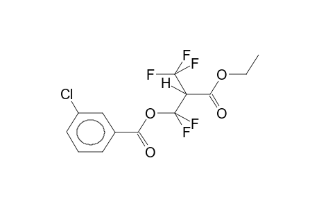 ALPHA-TRIFLUOROMETHYL-BETA,BETA-DIFLUORO-BETA-(META-CHLOROBENZOYLOXY)PROPANOIC ACID, ETHYL ESTER