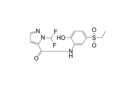 1-(difluoromethyl)-N-[5-(ethylsulfonyl)-2-hydroxyphenyl]-1H-pyrazole-5-carboxamide