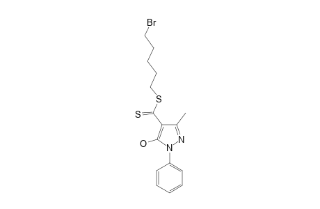 4-(5-BROMOPENTYLDITHIOCARBOXYLATE)-5-HYDROXY-3-METHYL-1-PHENYLPYRAZOLE