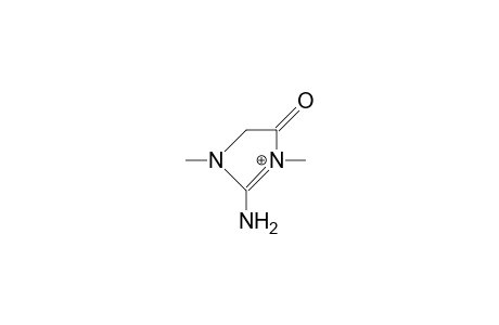 2-Amino-1,3-dimethyl-4-imidazolinone cation