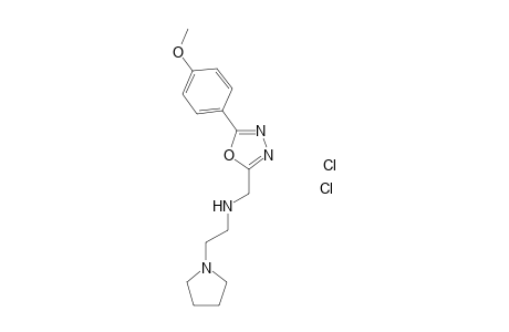 2-(4-Methoxyphenyl)-5-[(2-pyrrolidinoethyl)amino]methyl-1,3,4-oxadiazole dihydrochloride