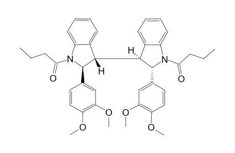 (+/-)-1,1'-2,2'-BIS-(3,4-DIMETHOXYPHENYL)-3,3'-BIINDOLINE-1,1'-DIYL-DIBUTAN-1-ONE
