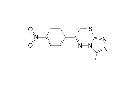 3-Methyl-6-(4-nitro-phenyl)-7H-[1,2,4]triazolo[3,4-b][1,3,4]thiadiazine