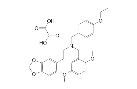 2-(benzo[d][1,3]dioxol-5-yl)-N-(2,5-dimethoxybenzyl)-N-(4-ethoxybenzyl)ethanamine oxalate