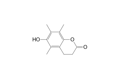6-Hydroxy-5,7,8-trimethyl-3,4-dihydrocoumarin