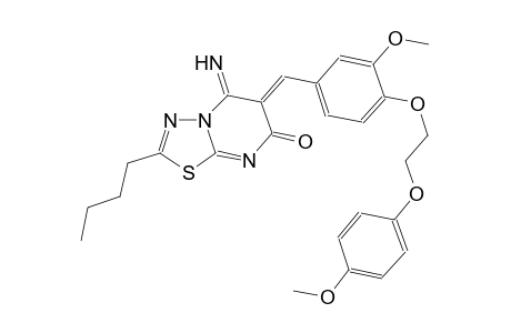 7H-[1,3,4]thiadiazolo[3,2-a]pyrimidin-7-one, 2-butyl-5,6-dihydro-5-imino-6-[[3-methoxy-4-[2-(4-methoxyphenoxy)ethoxy]phenyl]methylene]-, (6Z)-