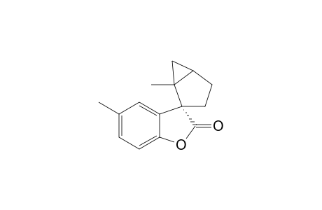 Spiro[1-Methylbicyclo[3.1.0]hexane-2,3'-5'-methyldihydrobenzofuran-2'-one]