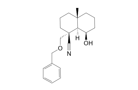 (1R*,2R*,6R*,10R*)-2-(Benzyloxymethyl)-6-methyl-10-hydroxybicyclo[4.4.0]decan-2-carbonitrile