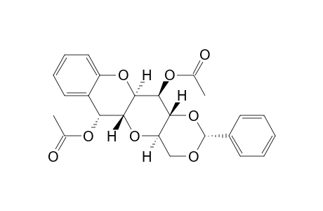 [(2R,4aR,5aR,6R,11aR,12R,12aR)-4a,5a,6,11a,12,12a-Hexahydro-2-phenyl-2H,4H-[1,3]dioxino-[4',5',5,6]pyrano[3,2-b][1]benzopyran-6,12-diyl]-diacetate