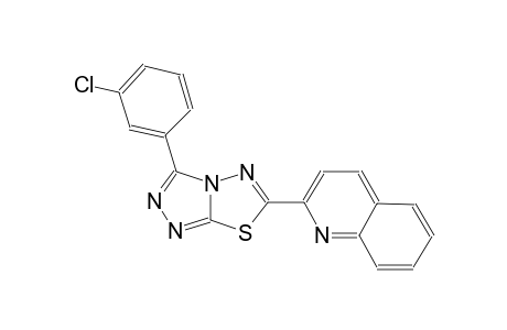 quinoline, 2-[3-(3-chlorophenyl)[1,2,4]triazolo[3,4-b][1,3,4]thiadiazol-6-yl]-