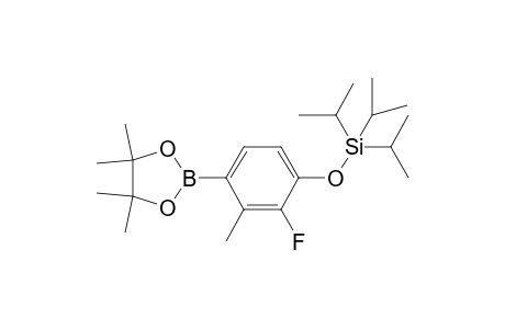 [2-Fluoro-3-methyl-4-(4,4,5,5-tetramethyl-1,3,2-dioxaborolan-2-yl)phenoxy]triisopropylsilane