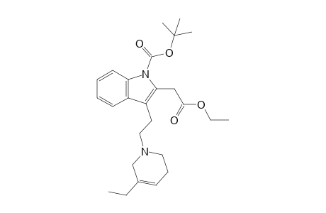 2-(2-ethoxy-2-keto-ethyl)-3-[2-(5-ethyl-3,6-dihydro-2H-pyridin-1-yl)ethyl]indole-1-carboxylic acid tert-butyl ester