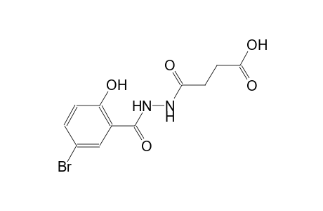 4-[2-(5-bromanyl-2-oxidanyl-phenyl)carbonylhydrazinyl]-4-oxidanylidene-butanoic acid