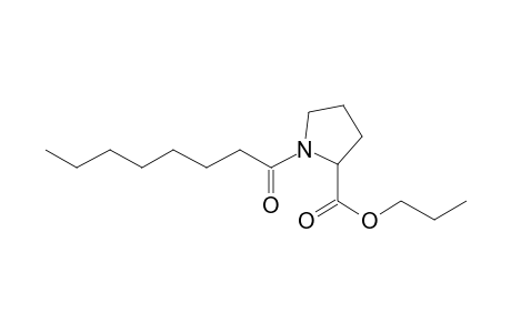 L-Proline, N-octanoyl-, propyl ester