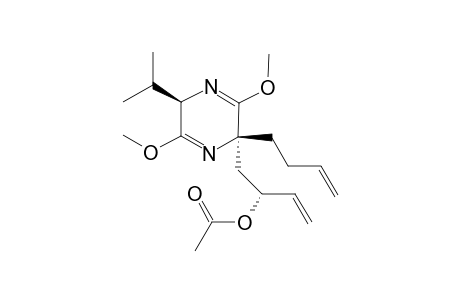 (2R,5S,2'R)-5-(2-Acetoxy-3-butenyl)-5-(3-butenyl)-2,5-dihydro-3,6-dimethoxy-2-isopropylpyrazine